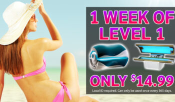 Get One Week Of Level 1 Tanning For Just $14.99